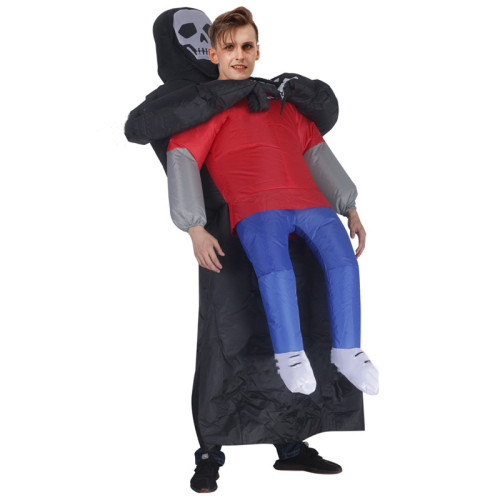 Toddler Kids Inflatable Ghost Embraces Man Halloween Costume Cosplay Suit For Kids and Adult