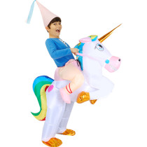 Toddler Kids Inflatable Unicorn Halloween Costume Cosplay Suit For Kids and Adult