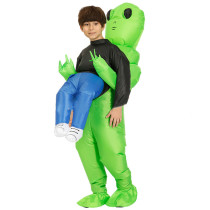 Toddler Kids Inflatable Alien Embraces Man Halloween Costume Cosplay Suit For Kids and Adult