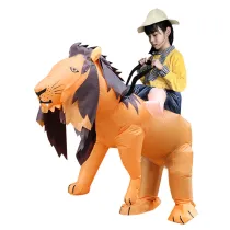 Toddler Kids Inflatable Lion Halloween Costume Cosplay Suit For Kids and Adult