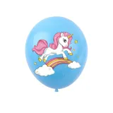 Rainbow Unicorn Theme Birthday Decoration with Tablecloth Tableware Tissue Dinner Plate Paper Cup Set