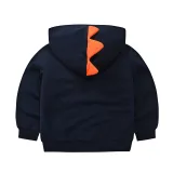 Toddler Boys Long Sleeve Hooded Coat Dinosaur Pattern Outwear