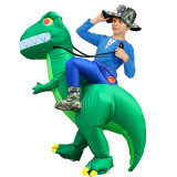 Toddler Kids Inflatable Dinosaur Halloween Costume Cosplay Suit For Kids and Adult