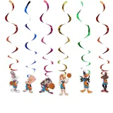 Basketball Cartoon Character Theme Birthday Decoration with Tablecloth Tableware Tissue Dinner Plate Paper Cup Set