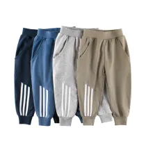 Toddler Boys Stripe Jogger Casual Pants Sports Trousers