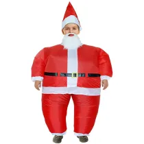 Toddler Kids Inflatable Santa Claus Halloween Costume Cosplay Suit For Kids and Adult