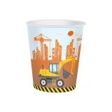 Engineering Vehicle Theme Birthday Decoration with Tablecloth Tableware Tissue Dinner Plate Paper Cup Set