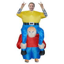 Adult Inflatable Riding Dwarfs Halloween Costume Cosplay Suit