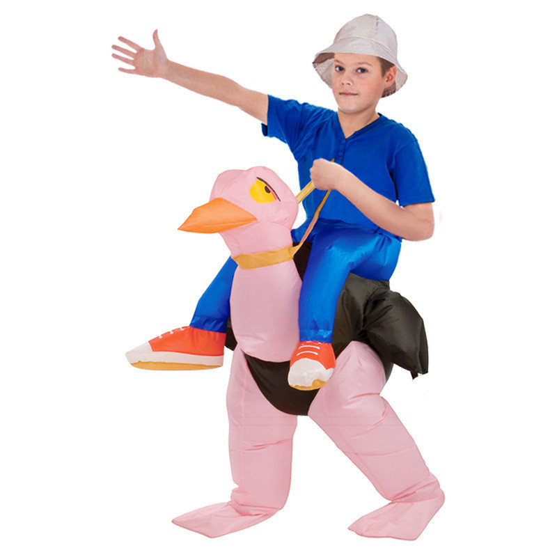 Toddler Kids Inflatable Ostrich Halloween Costume Cosplay Suit