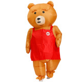 Adult Inflatable Teddy Bear Halloween Costume Cosplay Suit