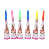 Flowers Unicorn Theme Birthday Decoration with Tablecloth Tableware Tissue Dinner Plate Paper Cup Set