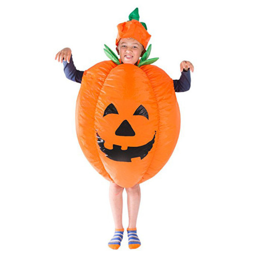Toddler Kids Inflatable Pumpkin Halloween Interesting Costume Cosplay Suit For Kids and Adult
