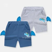Toddler Boys Cartoon Shorts Dinosaur Pattern Casual Sports Pants