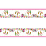 Flowers Unicorn Theme Birthday Decoration with Tablecloth Tableware Tissue Dinner Plate Paper Cup Set