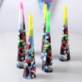 Super Heroe Theme Birthday Decoration with Tablecloth Tableware Tissue Dinner Plate Paper Cup Set