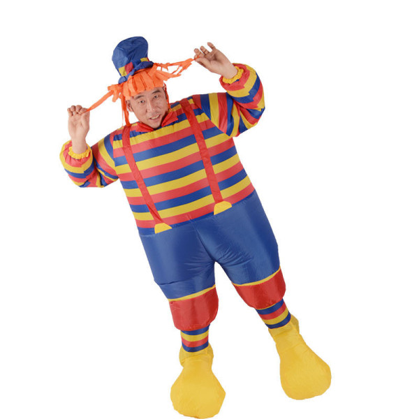 Adults Inflatable Clown Halloween Costume Cosplay Suit