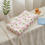Kids Bed Pillows Natural Latex with Unicorn Giraffe Cartoon Pillowcase Safe Comfortable Breathable