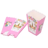 Flowers Unicorn Theme Birthday Decoration with Tablecloth Tableware Tissue Dinner Plate Paper Cup Set