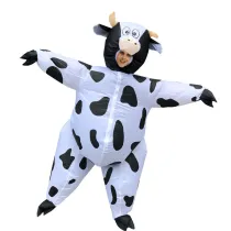 Adult Inflatable Cow Halloween Costume Cosplay Suit