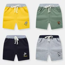 Toddler Boys Cartoon Tennis Pattern Shorts Casual Sports Pants