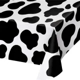 Little Cow Theme Birthday Decoration with Tablecloth Tableware Tissue Dinner Plate Paper Cup Set