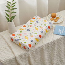 Kids Bed Pillows Natural Latex with Candies Pattern Pillowcase Safe Comfortable Breathable