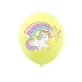 Rainbow Unicorn Theme Birthday Decoration with Tablecloth Tableware Tissue Dinner Plate Paper Cup Set