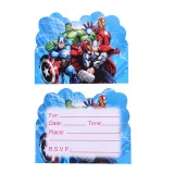 Super Heroe Theme Birthday Decoration with Tablecloth Tableware Tissue Dinner Plate Paper Cup Set