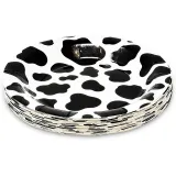 Little Cow Theme Birthday Decoration with Tablecloth Tableware Tissue Dinner Plate Paper Cup Set
