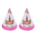Flowers Unicorn Theme Birthday Decoration with Tablecloth Tableware Tissue Dinner Plate Paper Cup Set