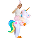 Toddler Kids Inflatable Unicorn Halloween Costume Cosplay Suit For Kids and Adult
