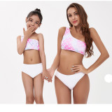 Mommy and Me 3 Pieces Mermaid Bikini Matching Swimsuit