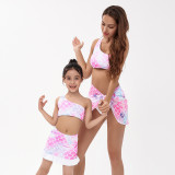 Mommy and Me 3 Pieces Mermaid Bikini Matching Swimsuit