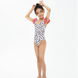 Mommy and Me Flying Sleeve Polka Dots Matching Swimsuit