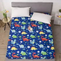 Kids Bedding Dinosaur Cartoon Printing Dustproof Fitted Sheet