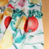Mommy And Me Fruit Pattern Floral Short Sleeve Matching Dresses
