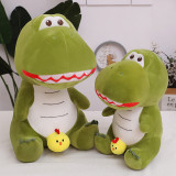 Green Dinosaur Plush Toy Cute Soft Dinosaur Pillow Rag Doll