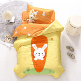 3PCS Bedding Cartoon Animals Carrot Printed Set For Toddler