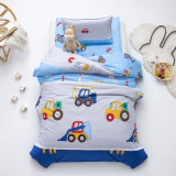 3PCS Bedding Car And Bus Pattern Printed For Toddler