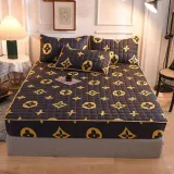 Home Cartoon Dinosaur Fish Printing Pattern Quilted Bedding Fitted Sheet With Pillowcases For Boys