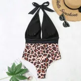 Mommy and Me Halter Lacing One Piece Matching Swimsuit