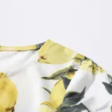 Mommy And Me Sling Floral Printing Matching Dresses With Belt