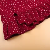 Mommy And Me Red Polka Dots Short Sleeve Matching Dresses