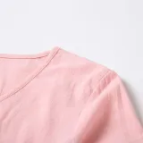 Mommy And Me Long Sleeve V-Neck Pure Color Ruffles Matching Dresses