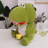Green Dinosaur Plush Toy Cute Soft Dinosaur Pillow Rag Doll