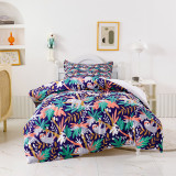 Kids 3PCS Bedding Grizzly Bear Pattern Printed Quilt Cover With Pillowcases