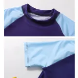 Kids Boys Dinosaur Short Sleeve Sunscreen Swimsuit Two Pieces