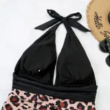 Mommy and Me Halter Lacing One Piece Matching Swimsuit