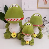 Green Dinosaur Plush Toy Cute Soft Dinosaur Pillow Rag Doll