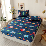 Kids Cartoon Printing Pattern Bedding Pocket Fitted Sheet With Pillowcases